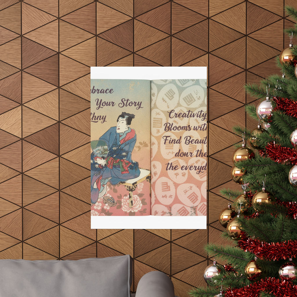 Affirmation — A Fraudulent Murasaki’S Rustic Genji  By Ryūtei Tanehiko — Matte Poster