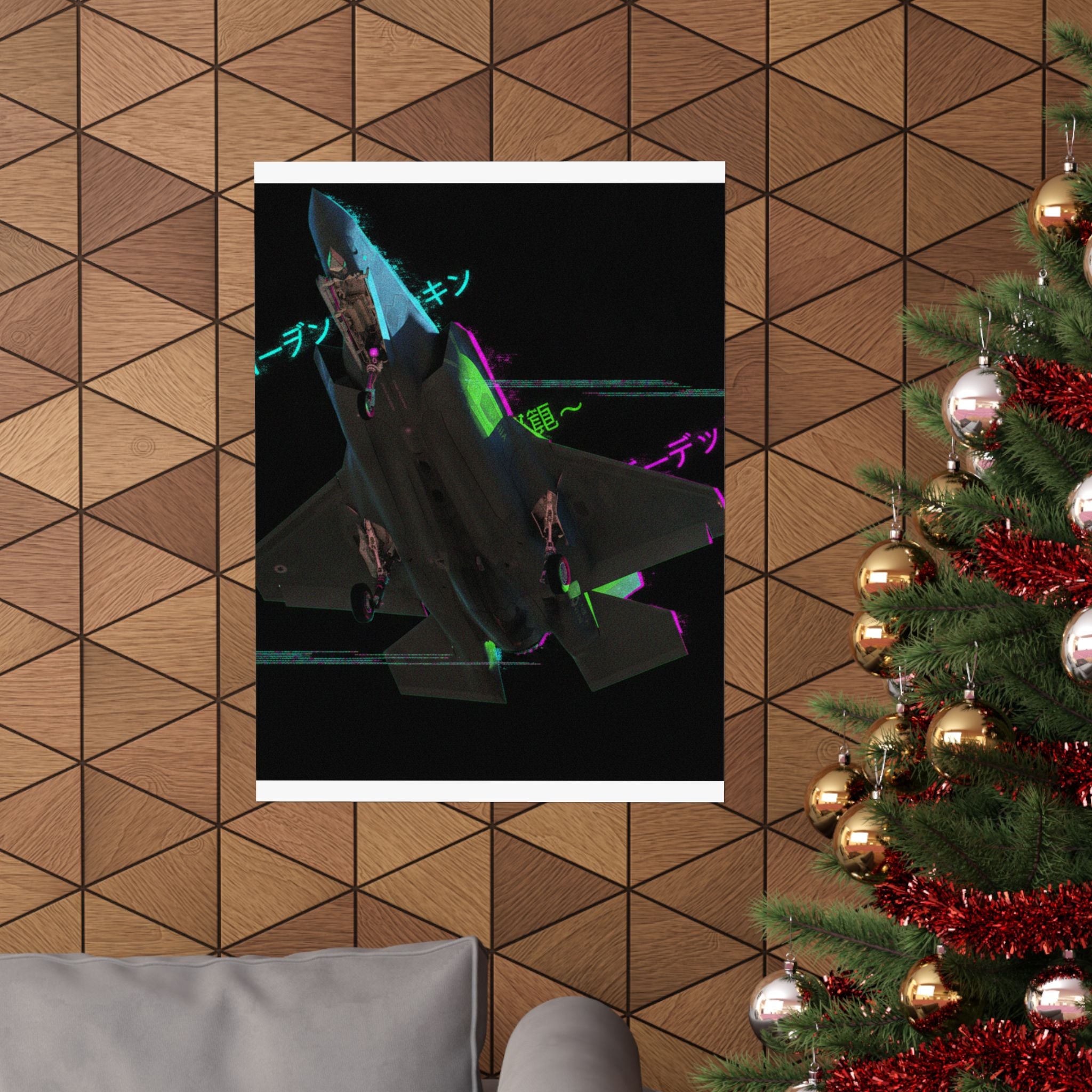 Glitch Culture — Plane — Matte Poster