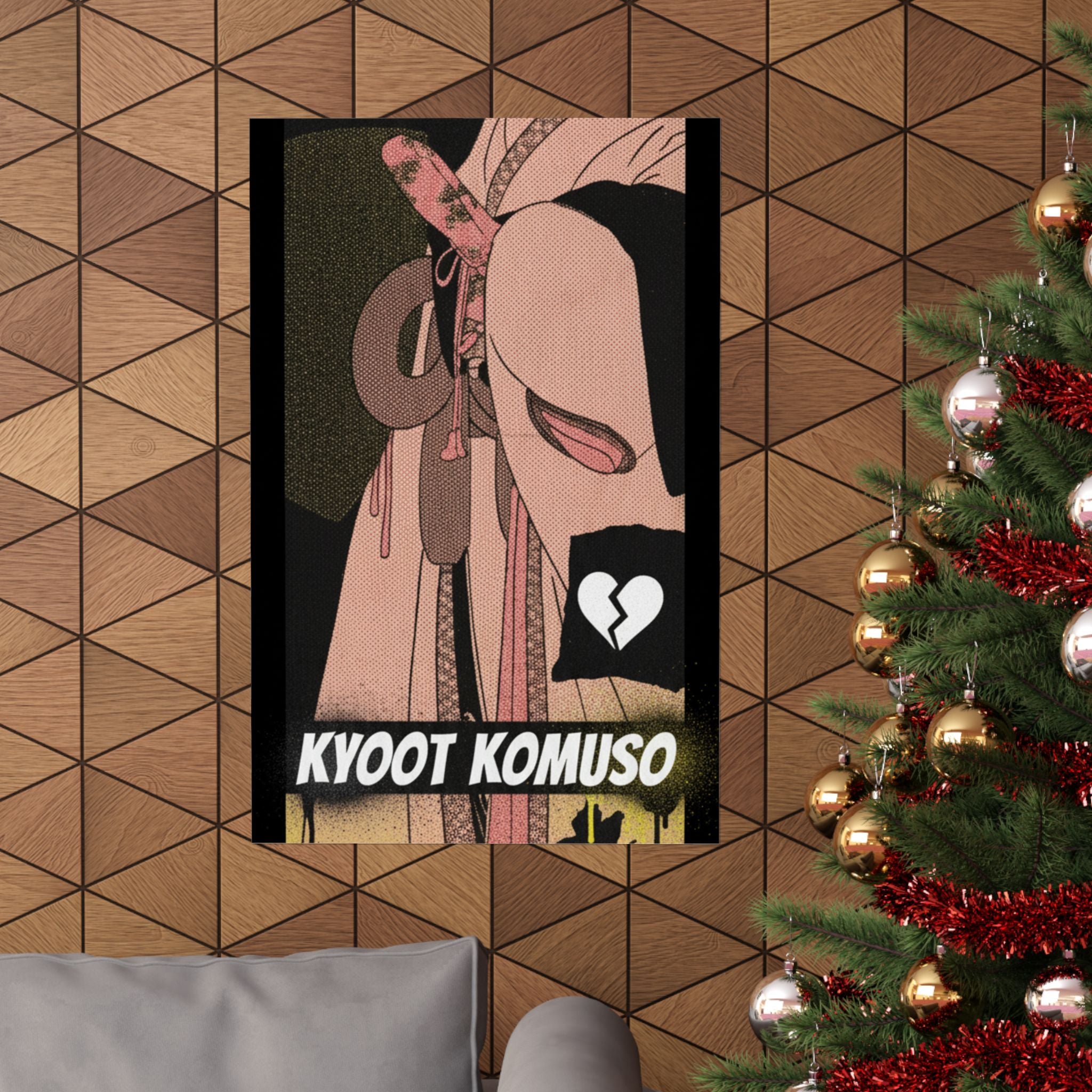Streetwear Collage — A Girl As A Komuso — Matte Poster