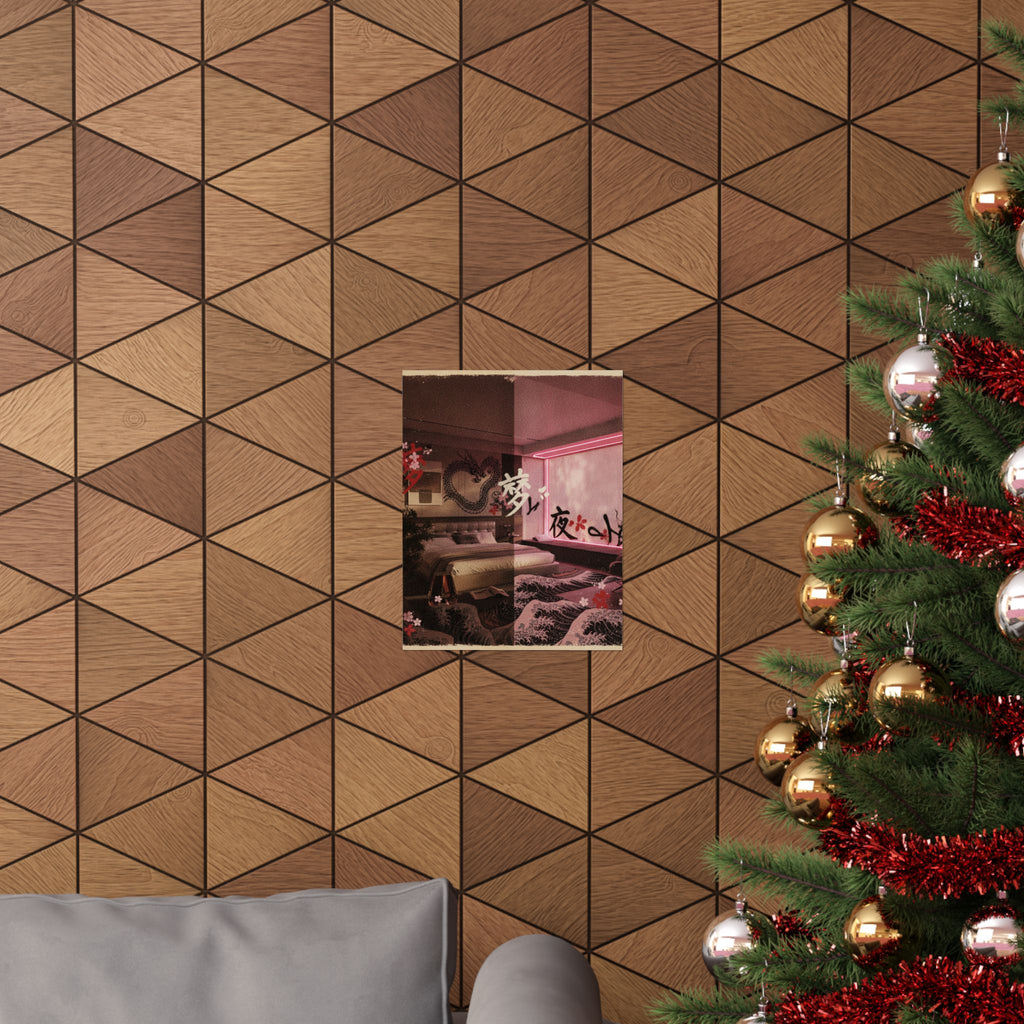 Japanese Street — Bedroom — Matte Poster