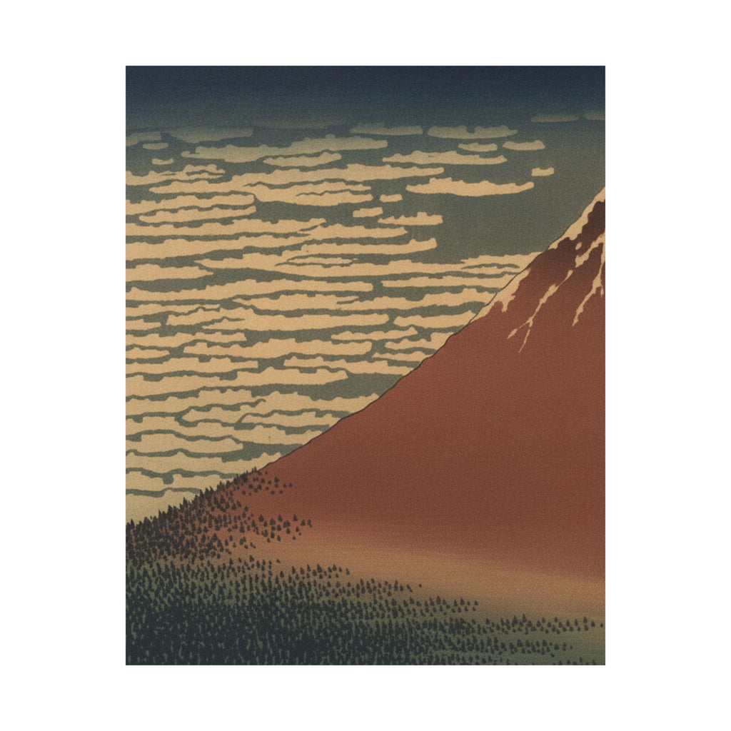 Scenic Nature — South Wind, Clear Sky (Gaifū Kaisei), Also Known As Red Fuji, From The Series Th — Matte Poster