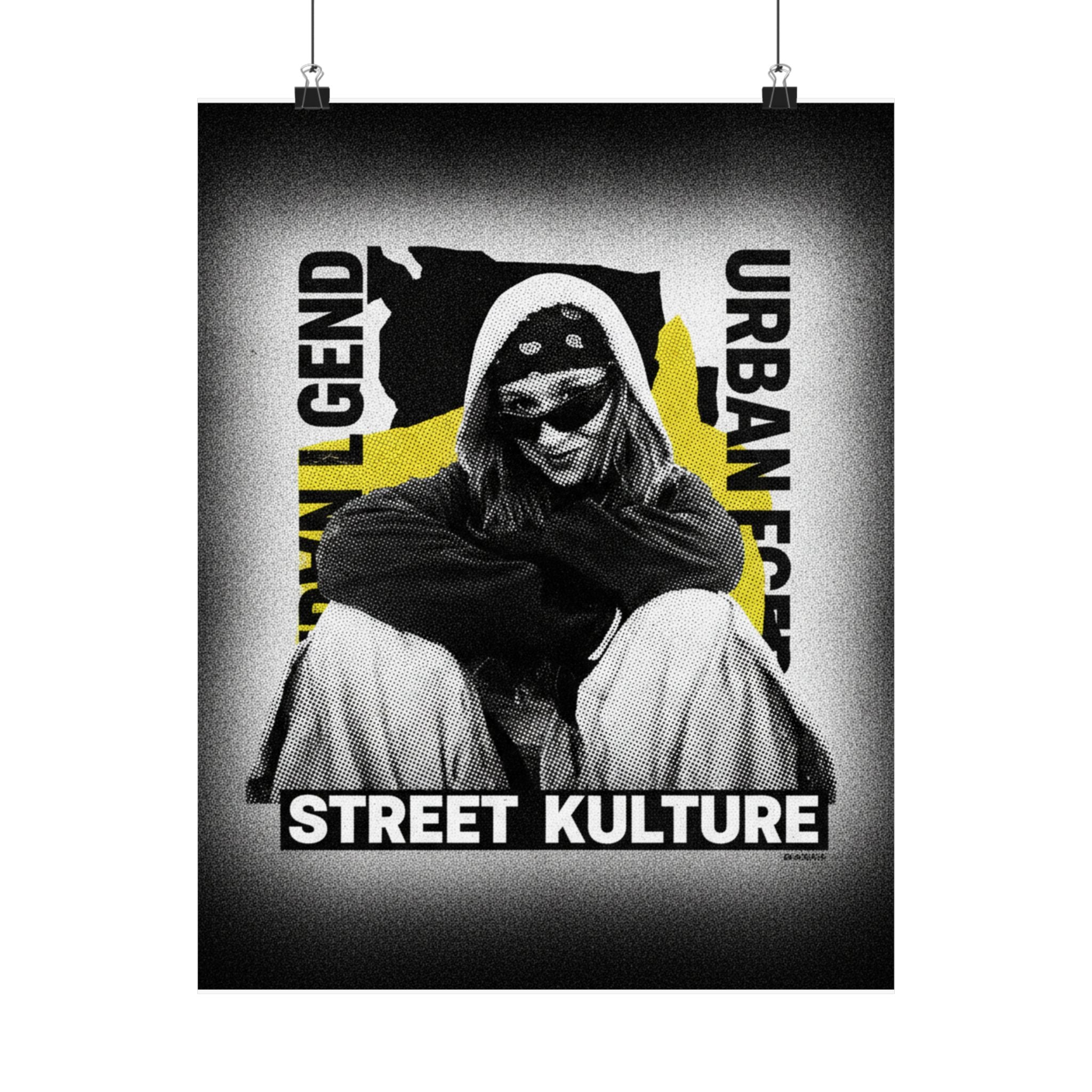 Streetwear Collage — Person — Matte Poster