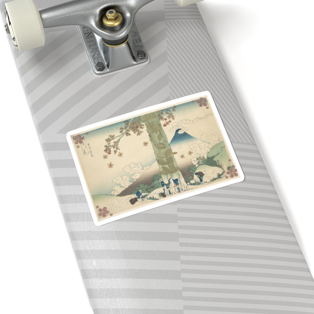 Botanical — Mishima Pass In Kai Province (Kōshū Mishima Goe), From The Series Thirty-Six Vie — Kiss-Cut Sticker