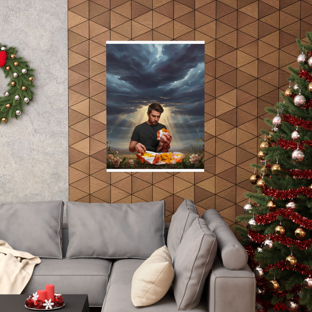 Dramatic Storm — Person — Matte Poster