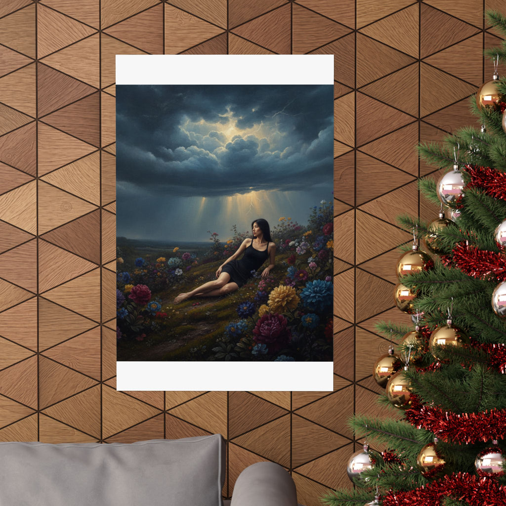 Dramatic Storm — Person — Matte Poster