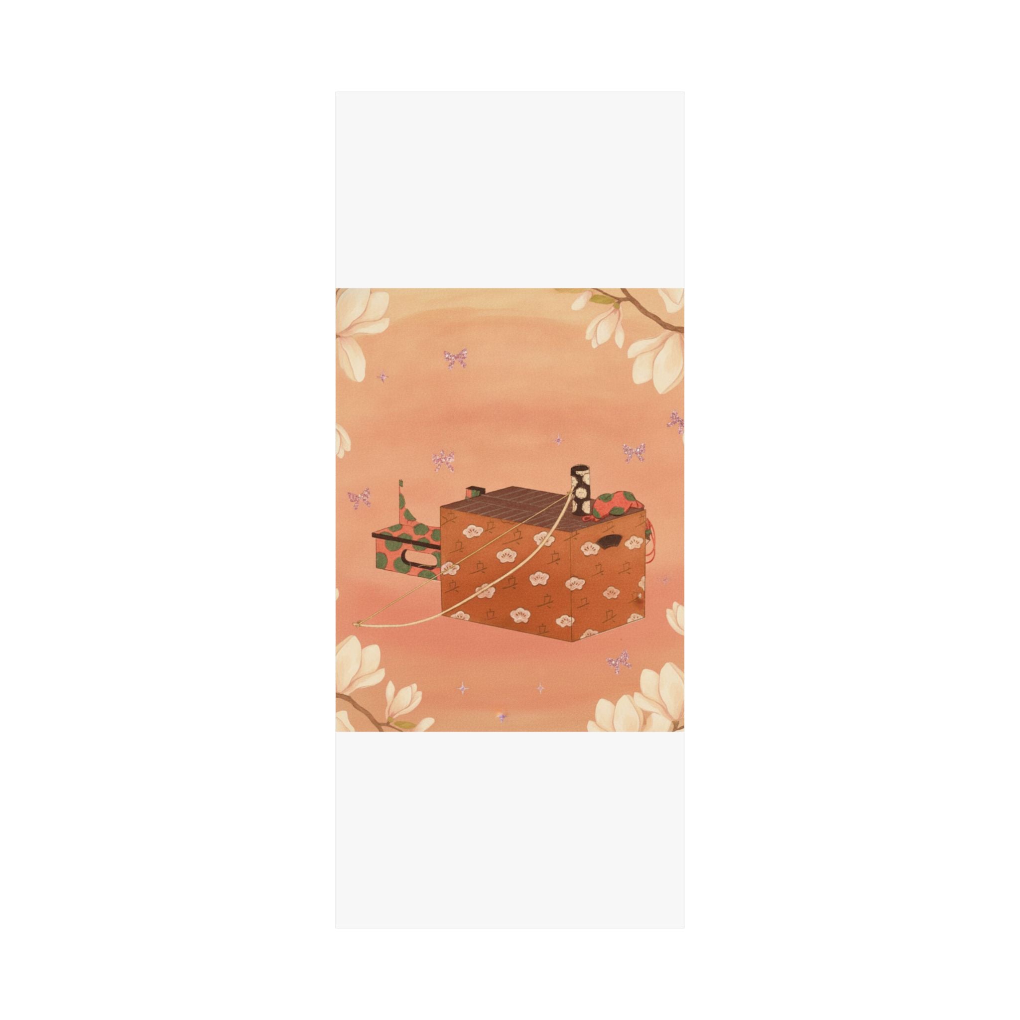 Southern Sunset — Box For Sugoroku Game (A Kind Of Backgammon), Bow And Drum — Matte Poster