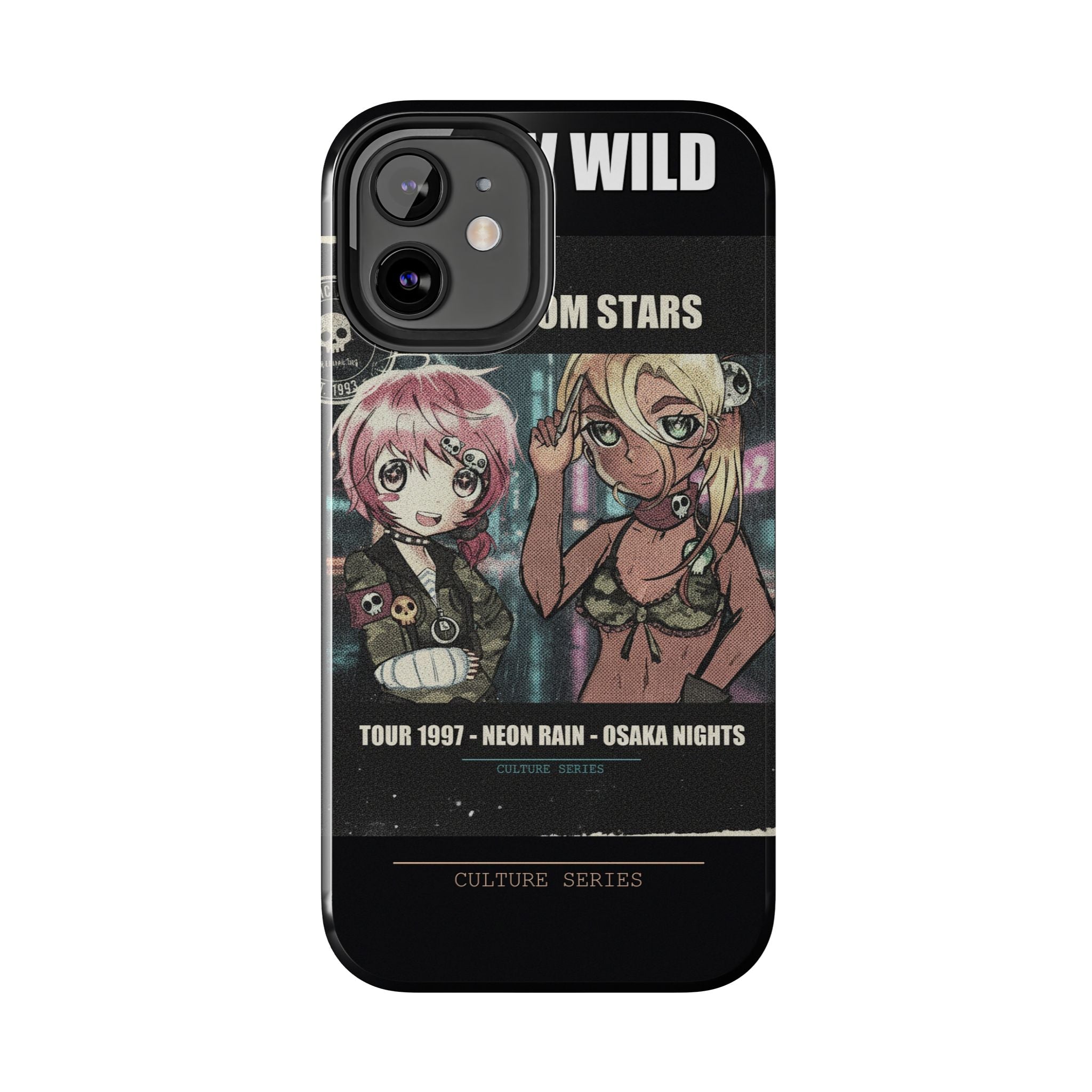Neon Rain Osaka Nights Anime Tour Poster Phone Case