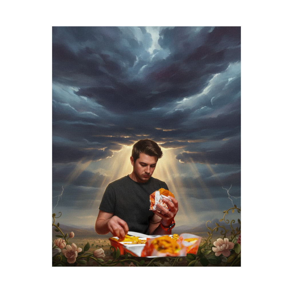 Dramatic Storm — Person — Matte Poster