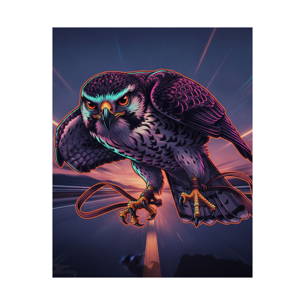 Fast Furious — Hawk Tied To Perch — Matte Poster