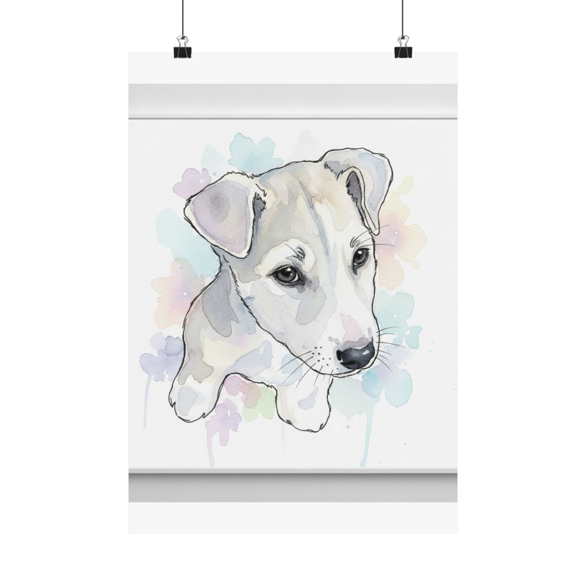 Watercolor — Dog — Matte Poster