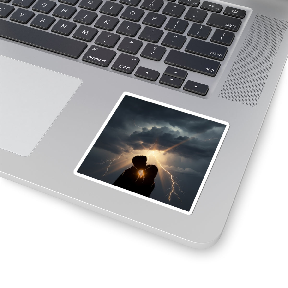 Dramatic Storm — Person — Kiss-Cut Sticker