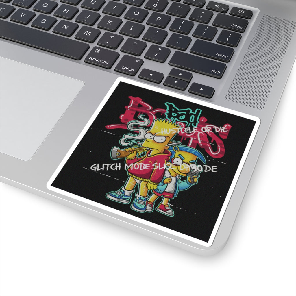 Glitch Culture — Person — Kiss-Cut Sticker