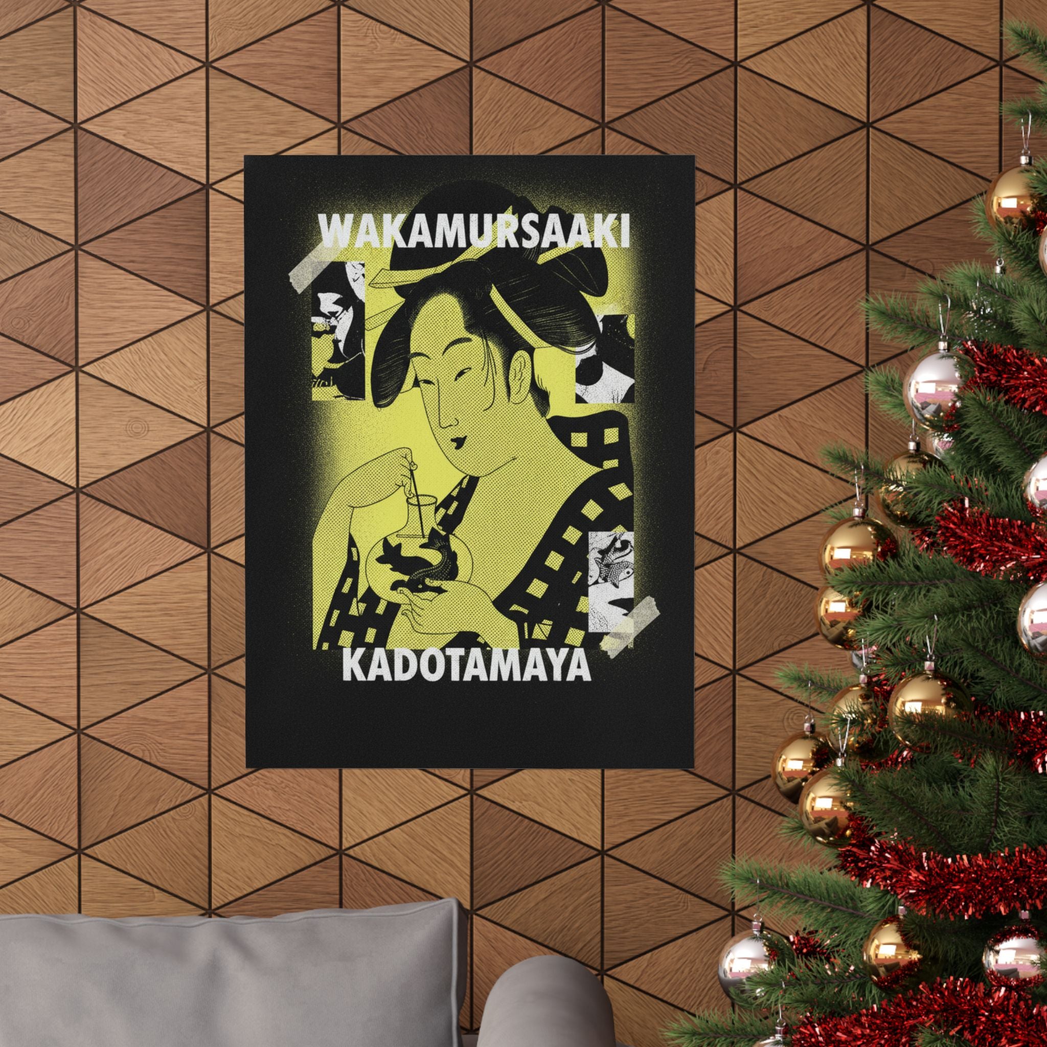 Streetwear Collage — Wakamurasaki Of The Kadotamaya — Matte Poster