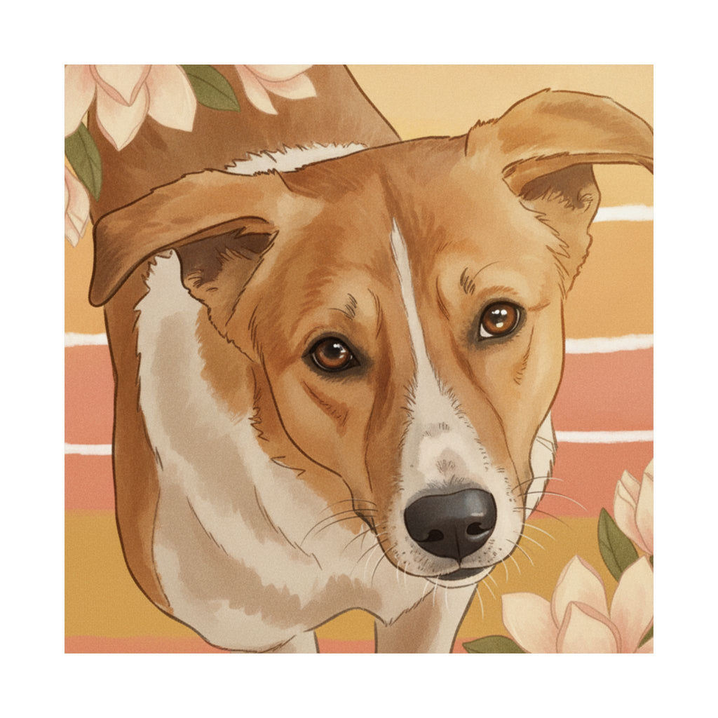 Southern Sunset — Dog — Matte Poster