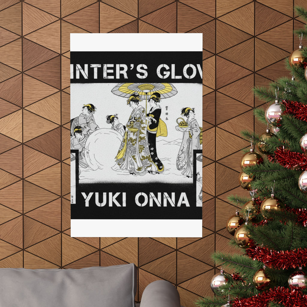 Streetwear Collage — Courtesans And Attendants Making A Giant Snowball — Matte Poster