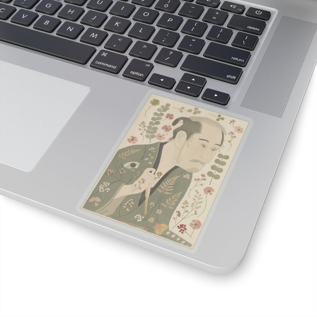 Botanical — The Actor Onoye Matsusuke As A Ronin — Kiss-Cut Sticker