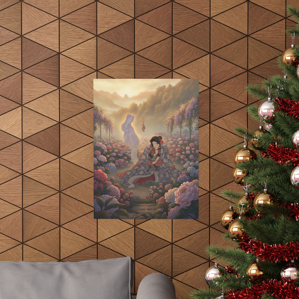 Scenic Nature — Toriyama Akinari Terutada With Ghost; (The Lavender Chapter) — Matte Poster