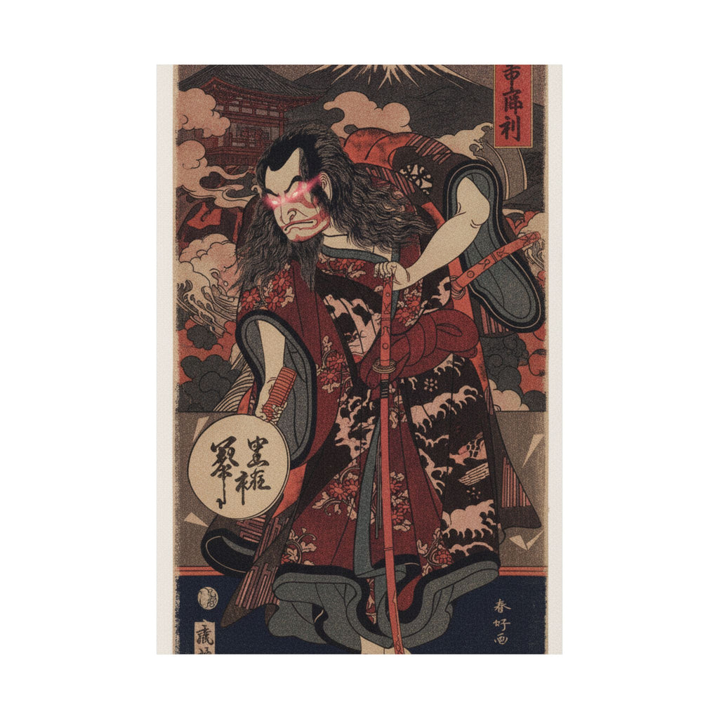 Japanese Street — The First Nakamura Nakazo As A Samurai — Matte Poster