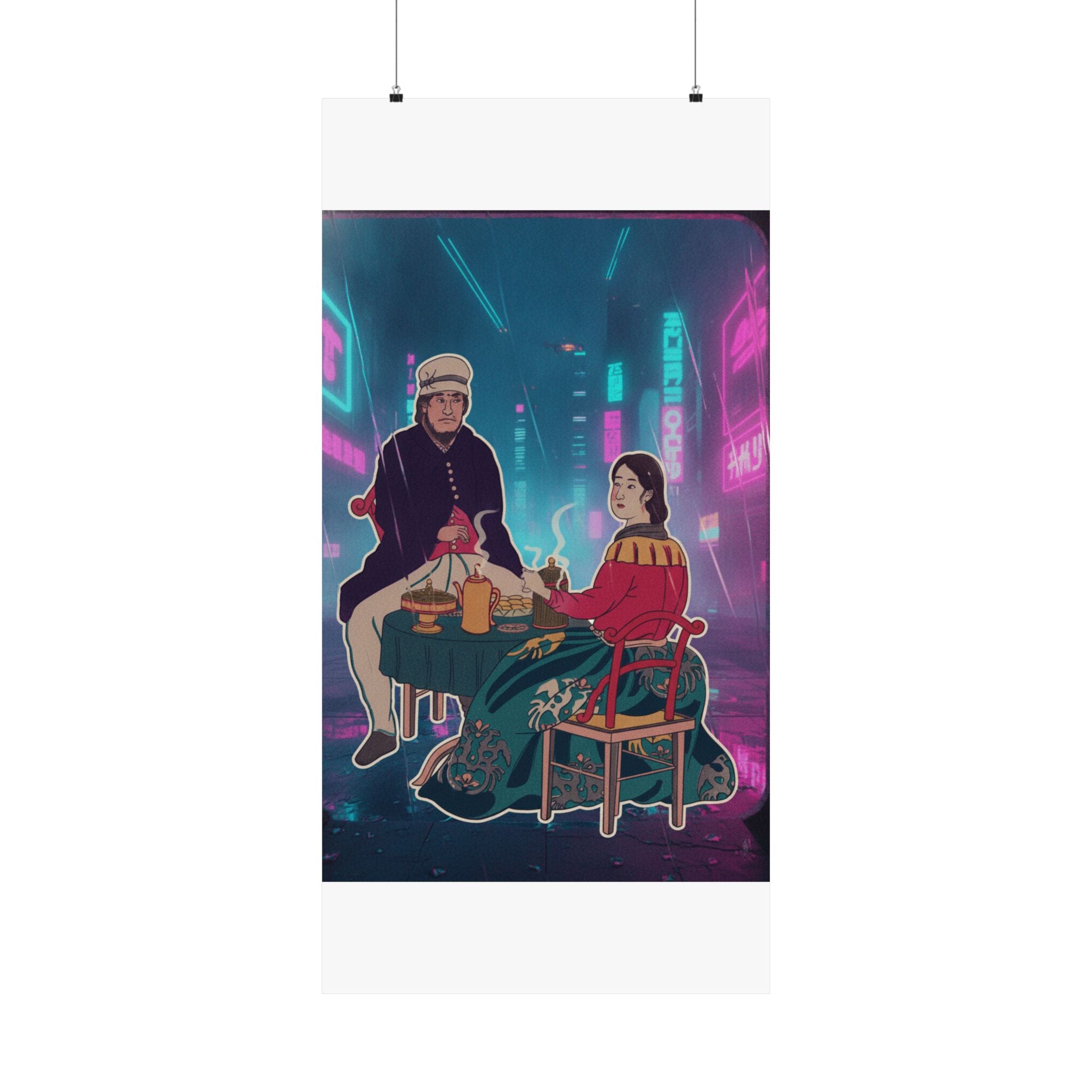 Neon Noir — Amerikajin — Matte Poster