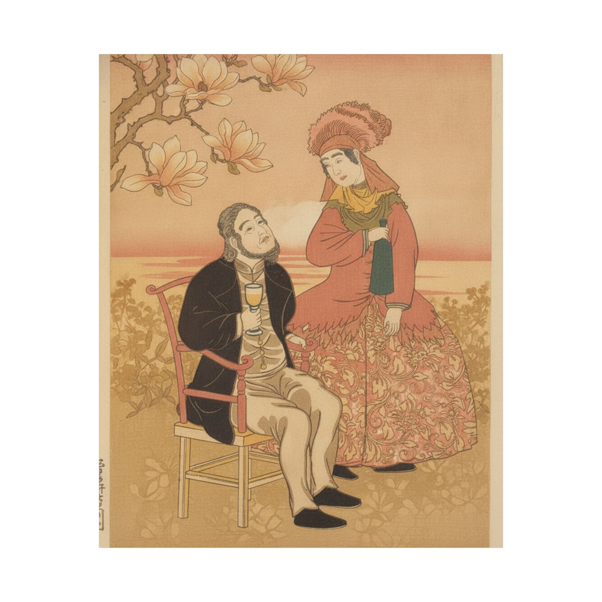 Southern Sunset — France, From The Series Pictures Of People From Foreign Lands (Gaikoku Jinbutsu  — Matte Poster