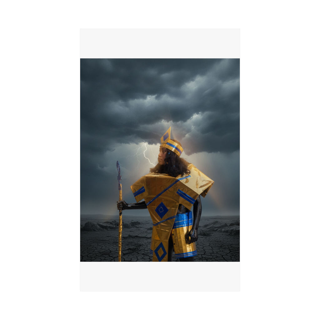 Dramatic Storm — Person — Matte Poster