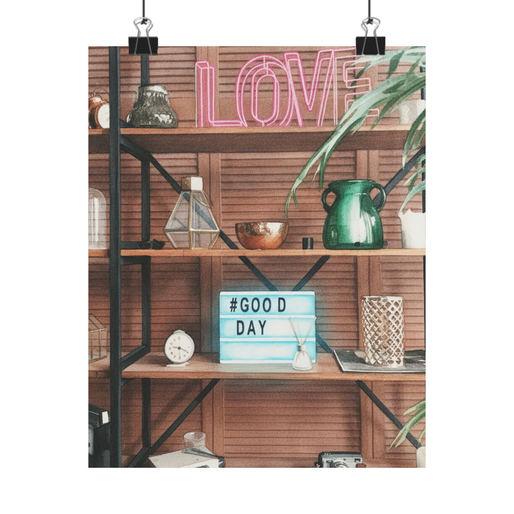 Watercolor — Home — Matte Poster