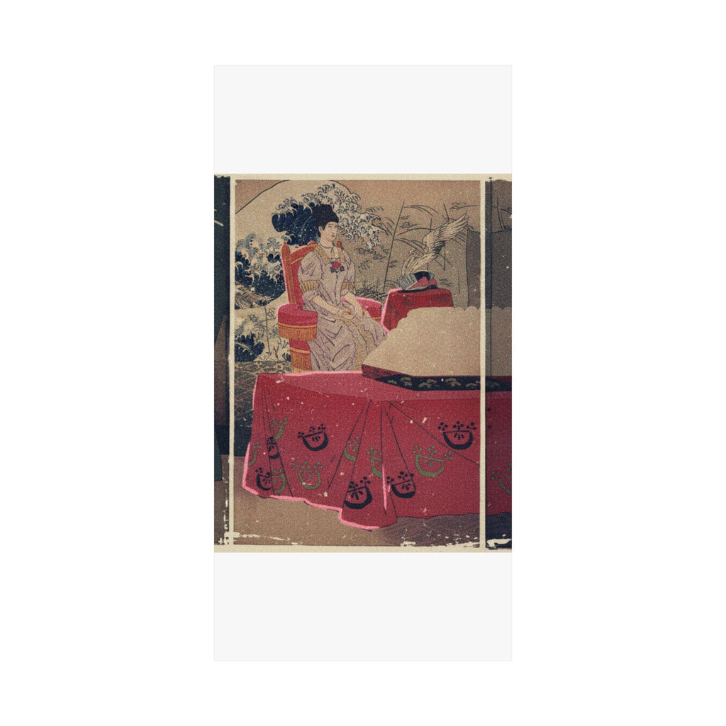 Japanese Street — Illustration Of The  Empress Visiting The General Staff Headquarters [To Present — Matte Poster
