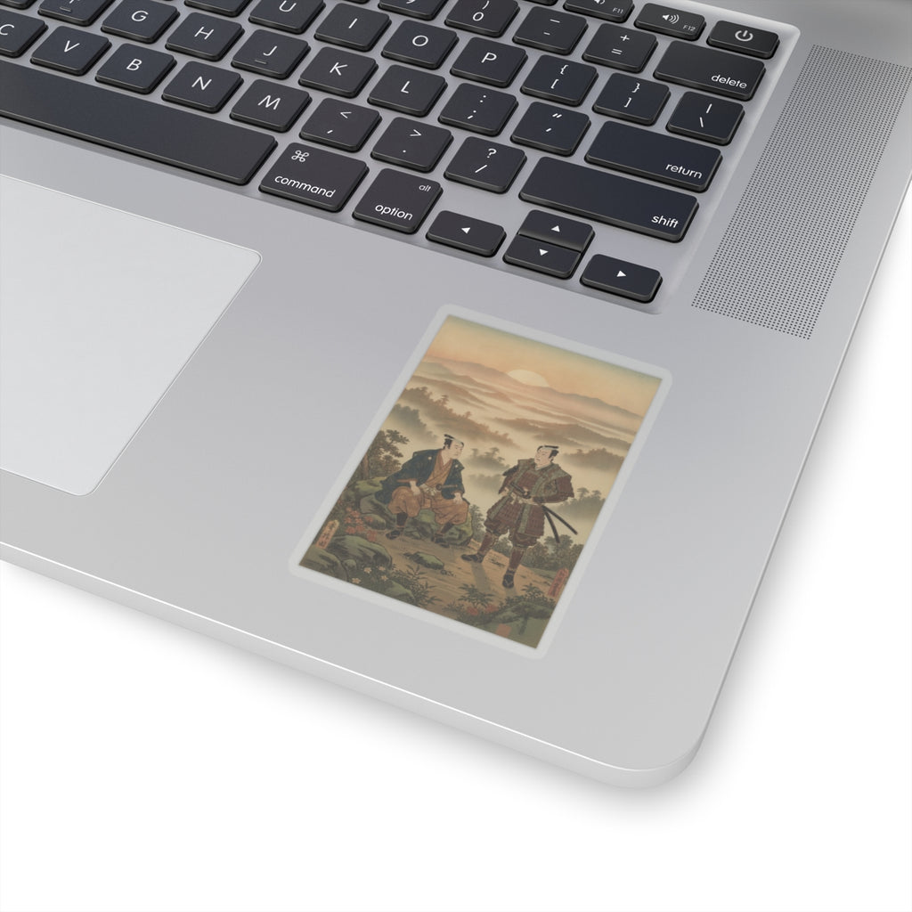 Scenic Nature — A Daimyo Talking To One Of His Retainers — Kiss-Cut Sticker