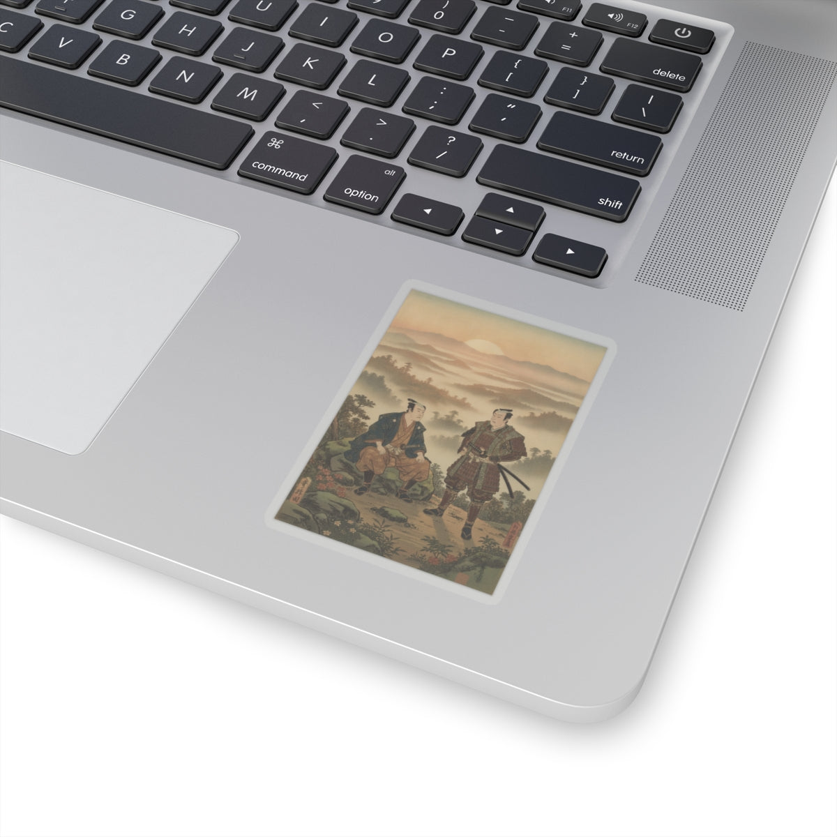 Scenic Nature — A Daimyo Talking To One Of His Retainers — Kiss-Cut Sticker