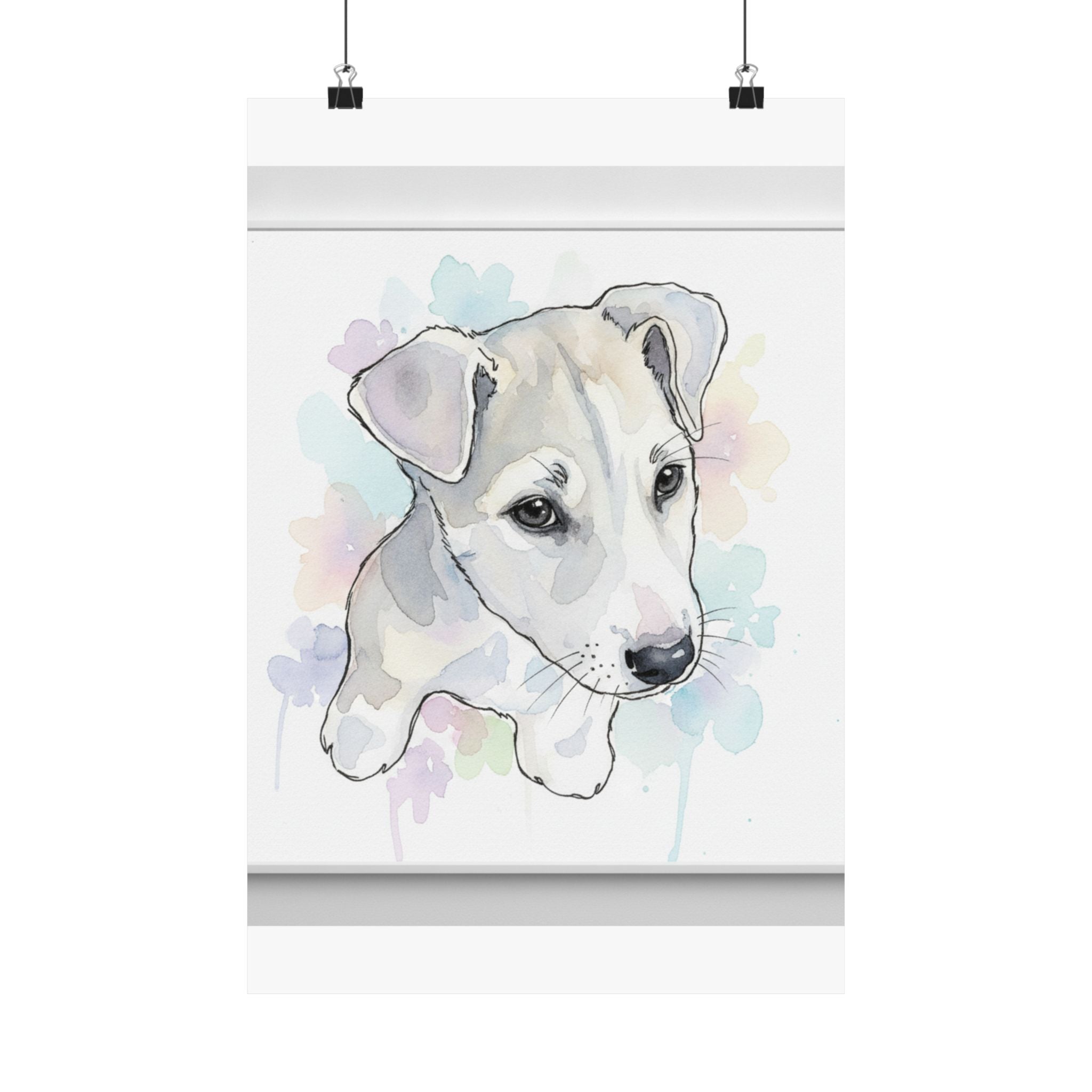 Watercolor — Dog — Matte Poster