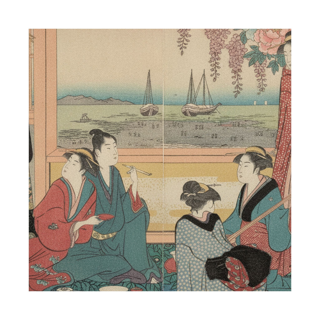 Affirmation — Teahouse In Shinagawa — Matte Poster
