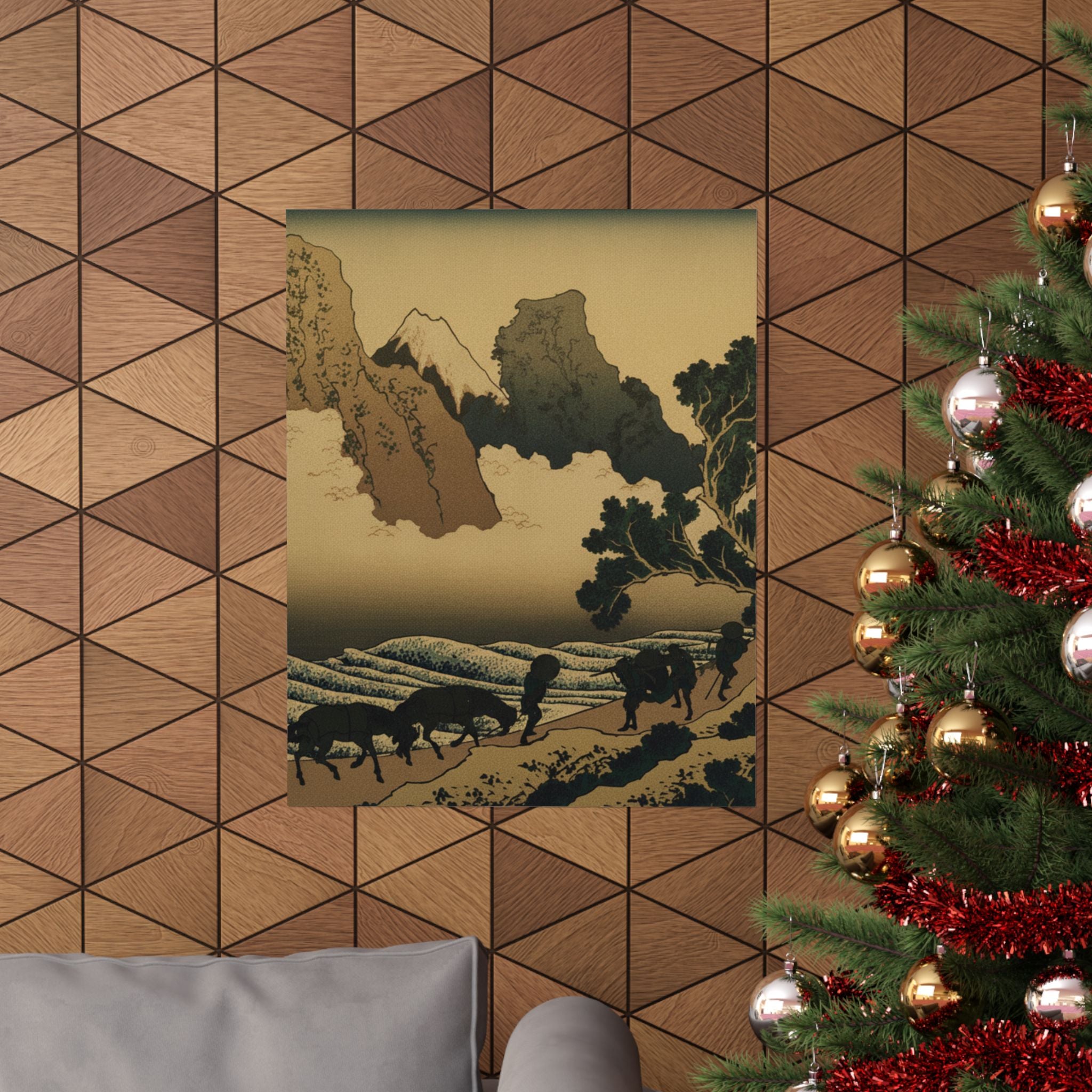 Scenic Nature — View From The Other Side Of Fuji From The Minobu River (Minobugawa Ura Fuji), Fr — Matte Poster