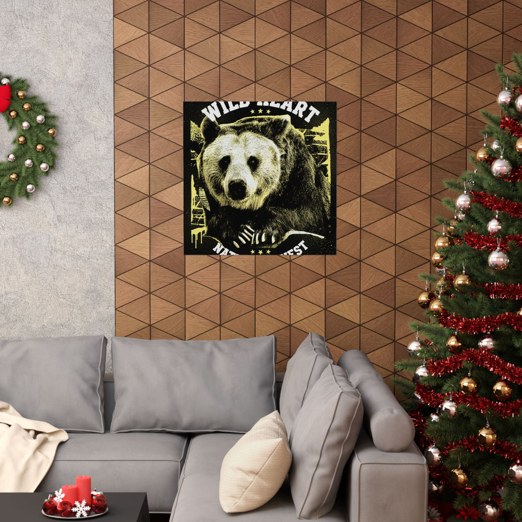 Streetwear Collage — Bear — Matte Poster