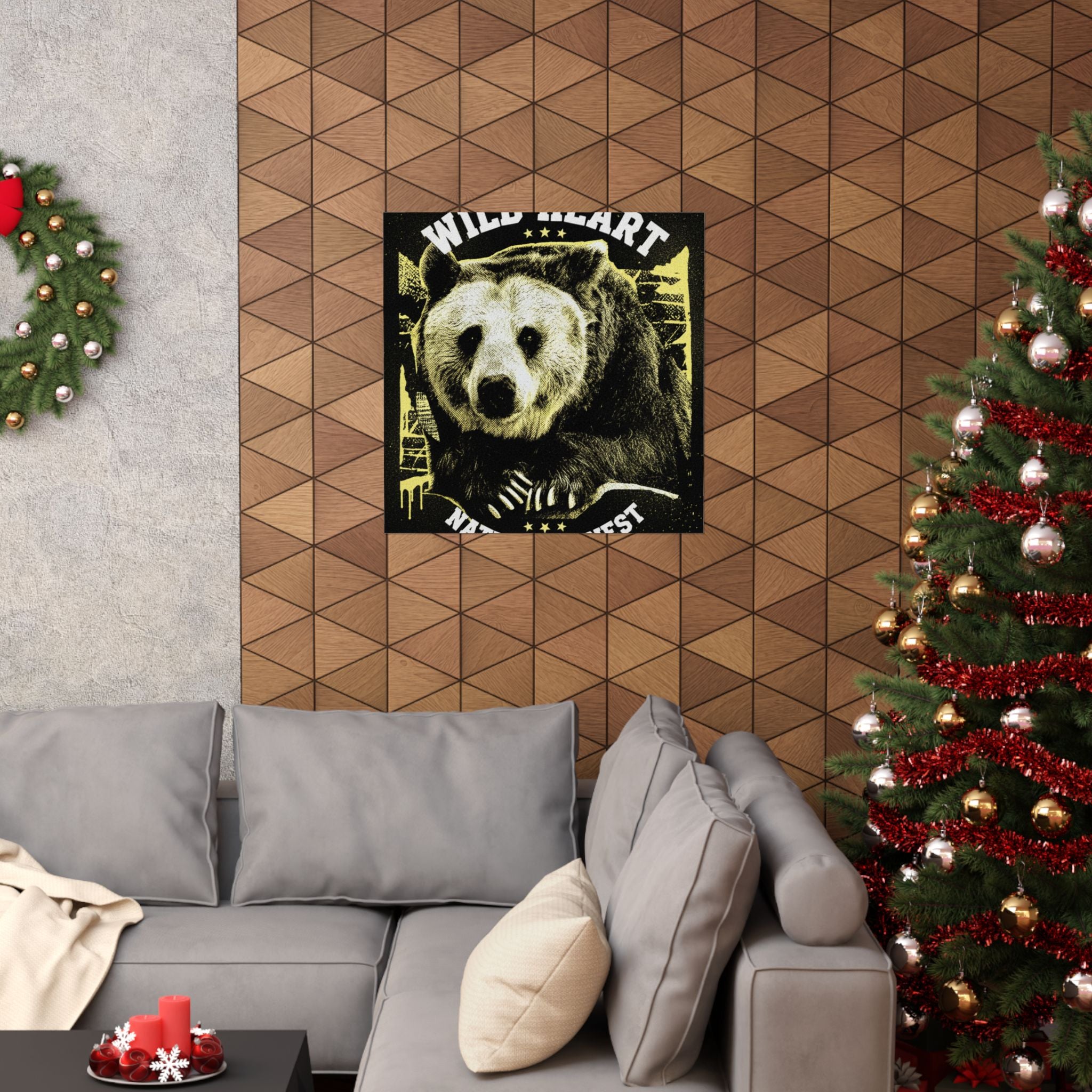 Streetwear Collage — Bear — Matte Poster