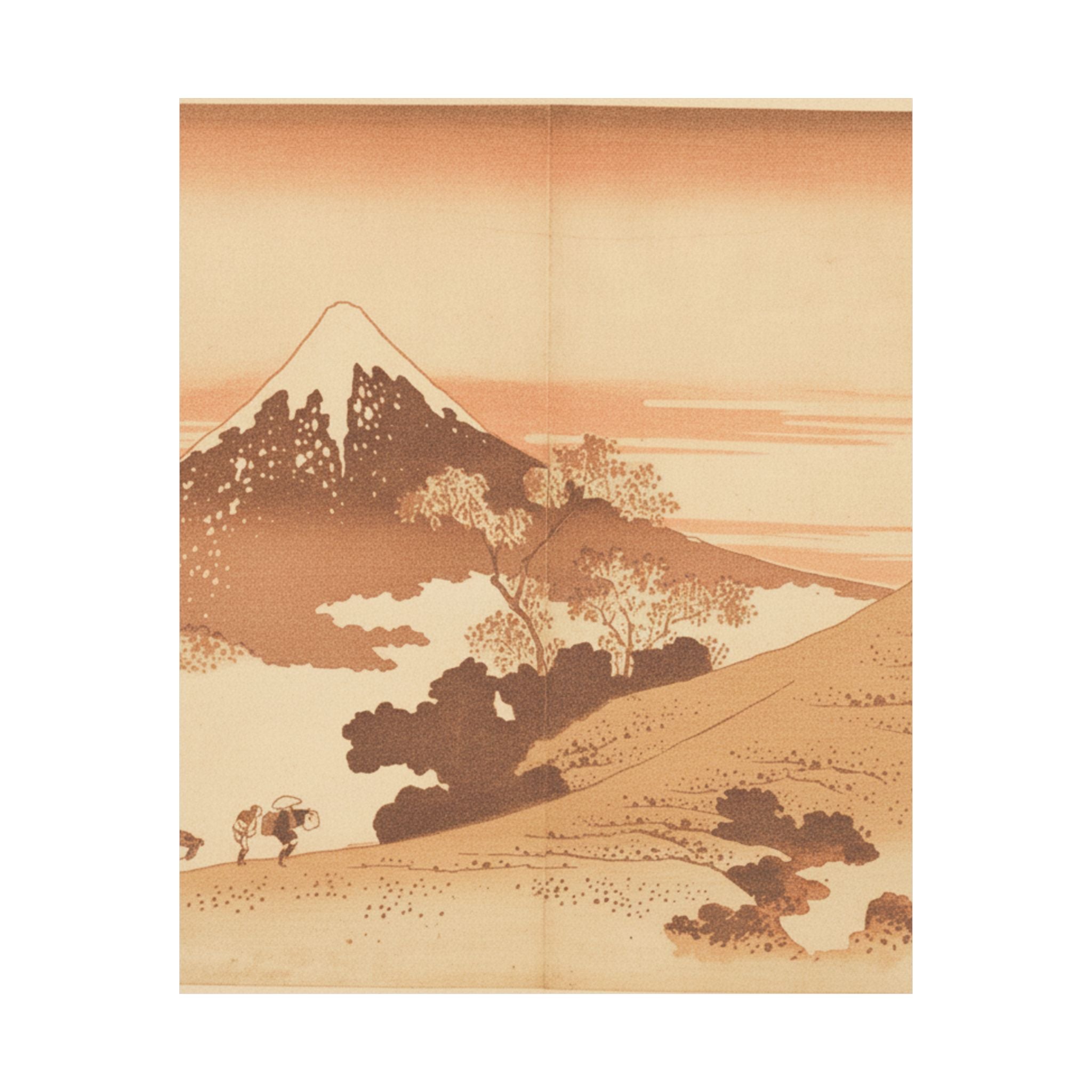 Southern Sunset — Fuji From Inume (?) Pass — Matte Poster