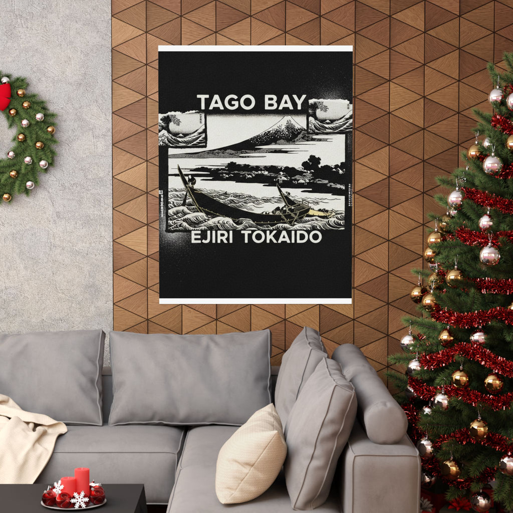 Streetwear Collage — Tago Bay Near Ejiri On The Tōkaidō (Tōkaidō Ejiri Tago No Ura Ryaku Zu), From Th — Matte Poster