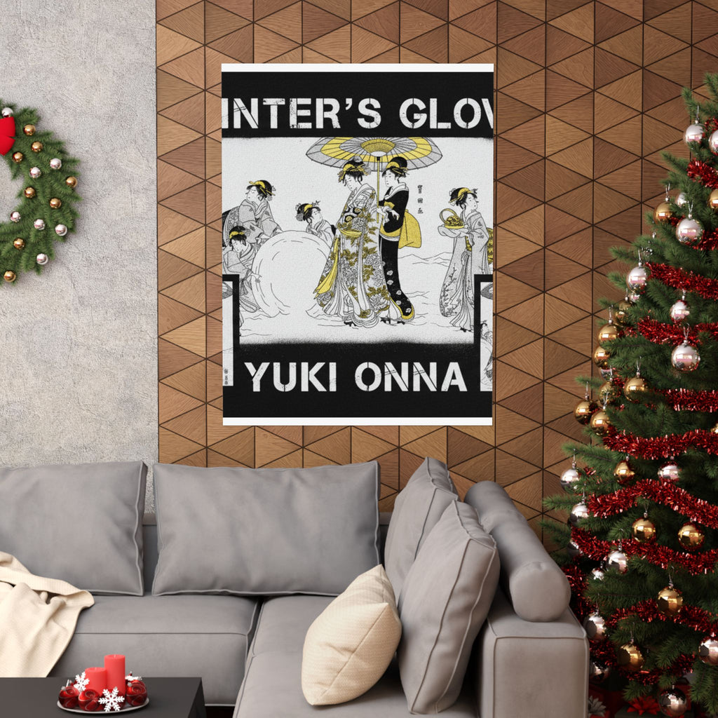 Streetwear Collage — Courtesans And Attendants Making A Giant Snowball — Matte Poster