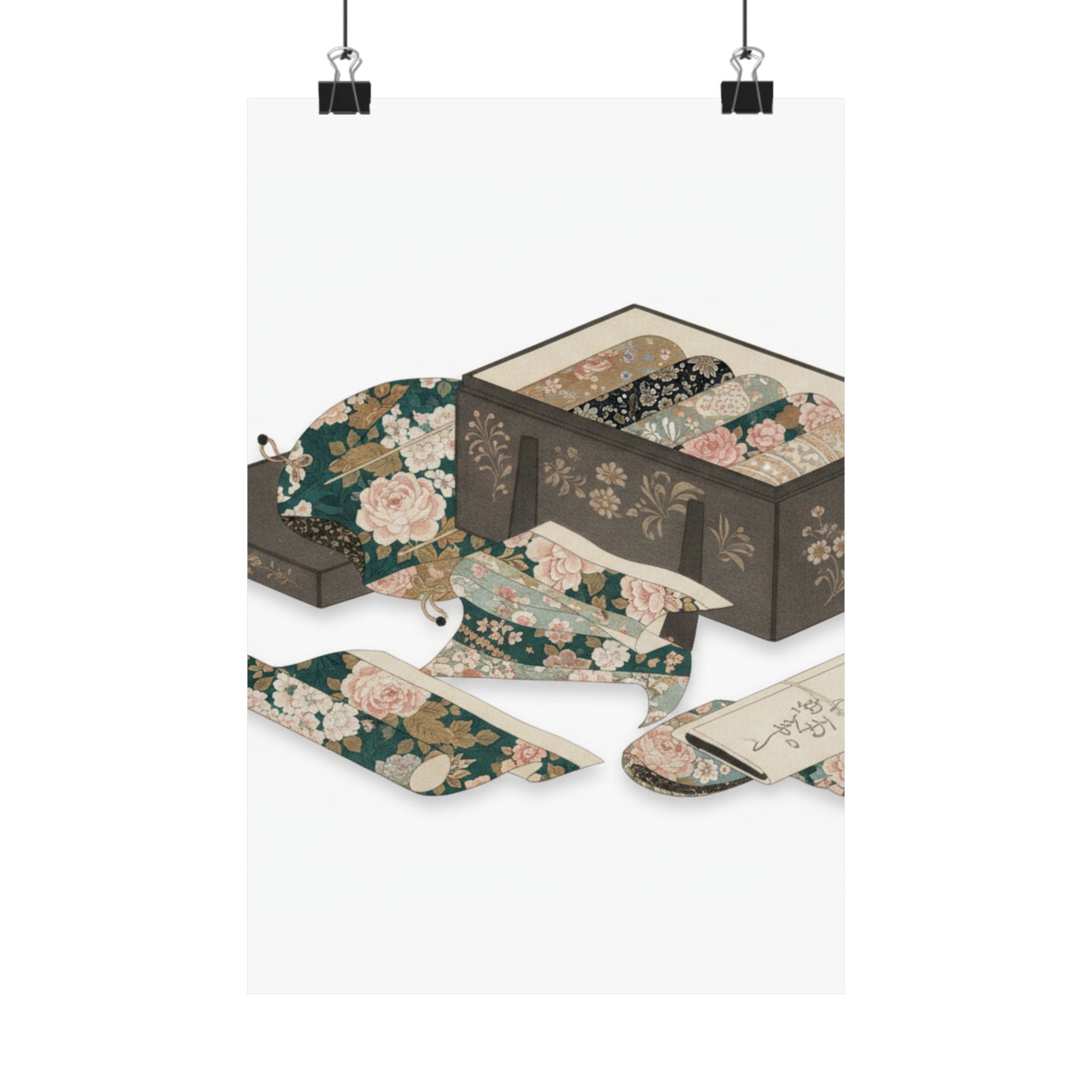 Ecommerce Main — Box With Draperies — Matte Poster