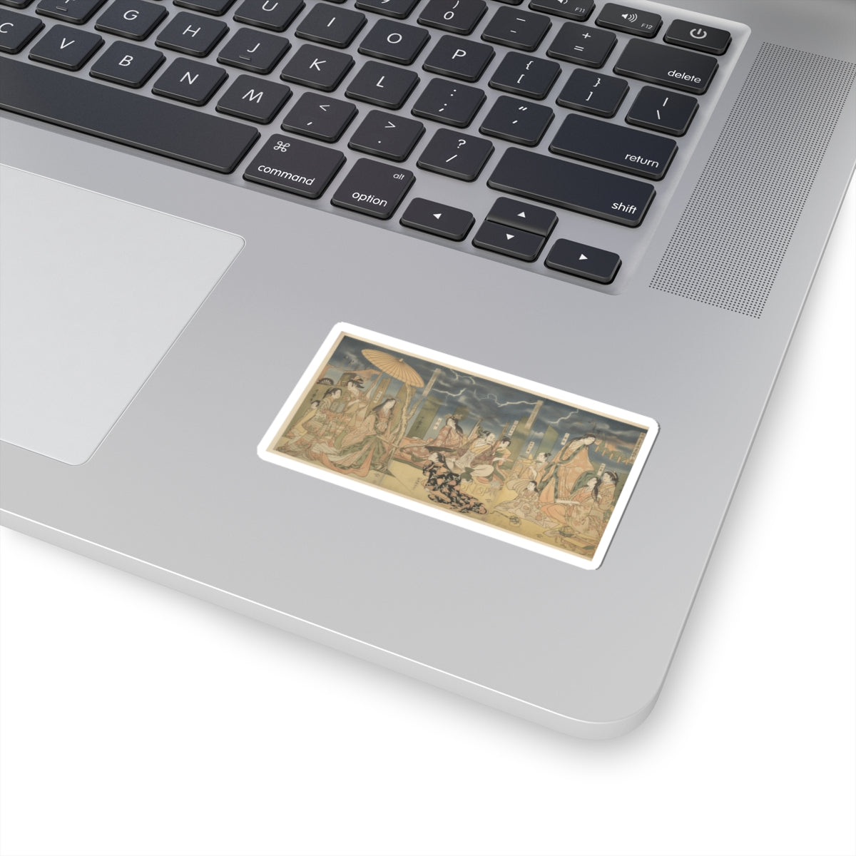 Dramatic Storm — A View Of The Pleasures Of The Taiko And His Five Wives At Rakutō — Kiss-Cut Sticker