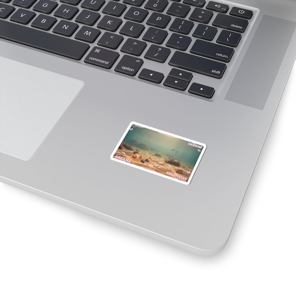 Scenic Nature — Shells Under Water — Kiss-Cut Sticker