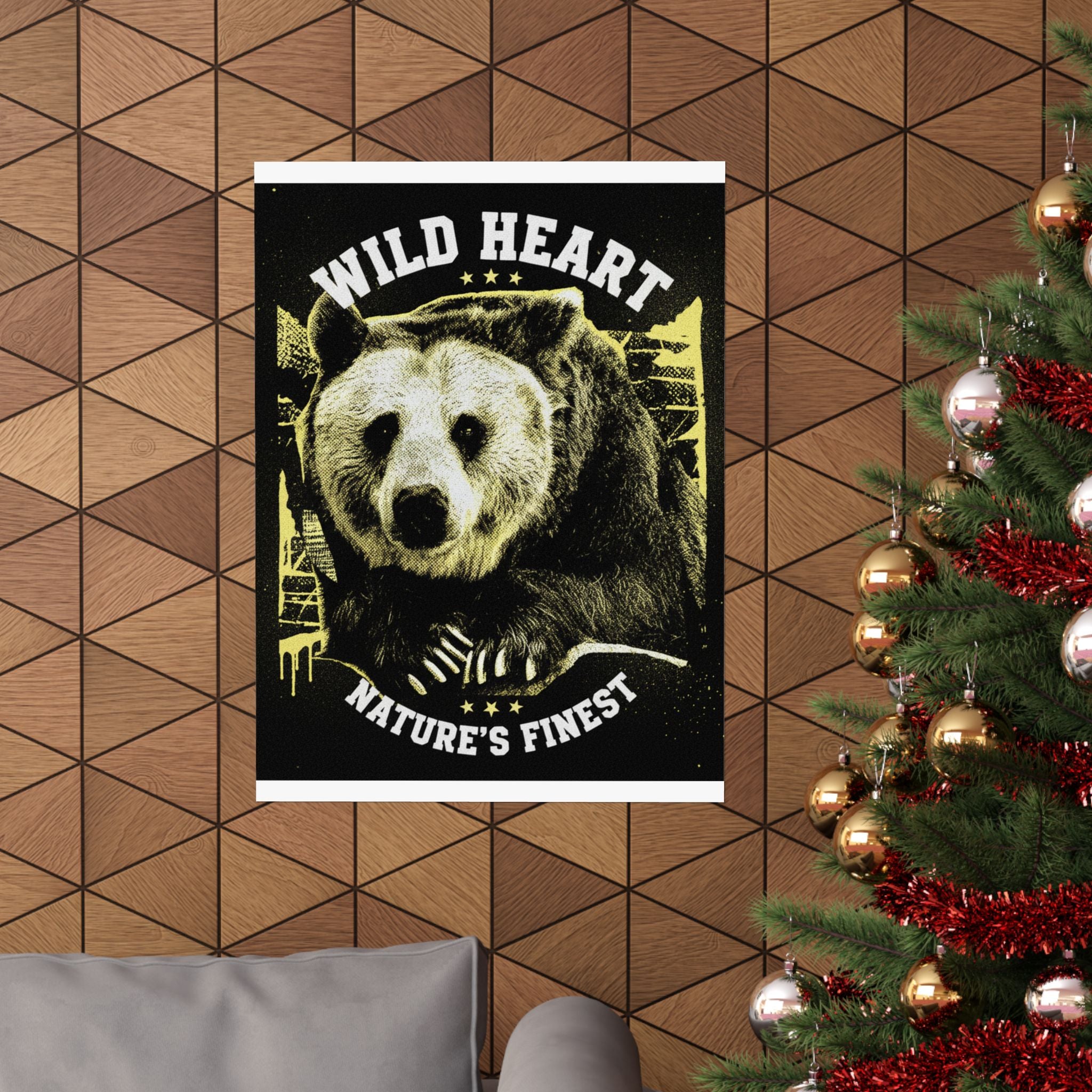 Streetwear Collage — Bear — Matte Poster