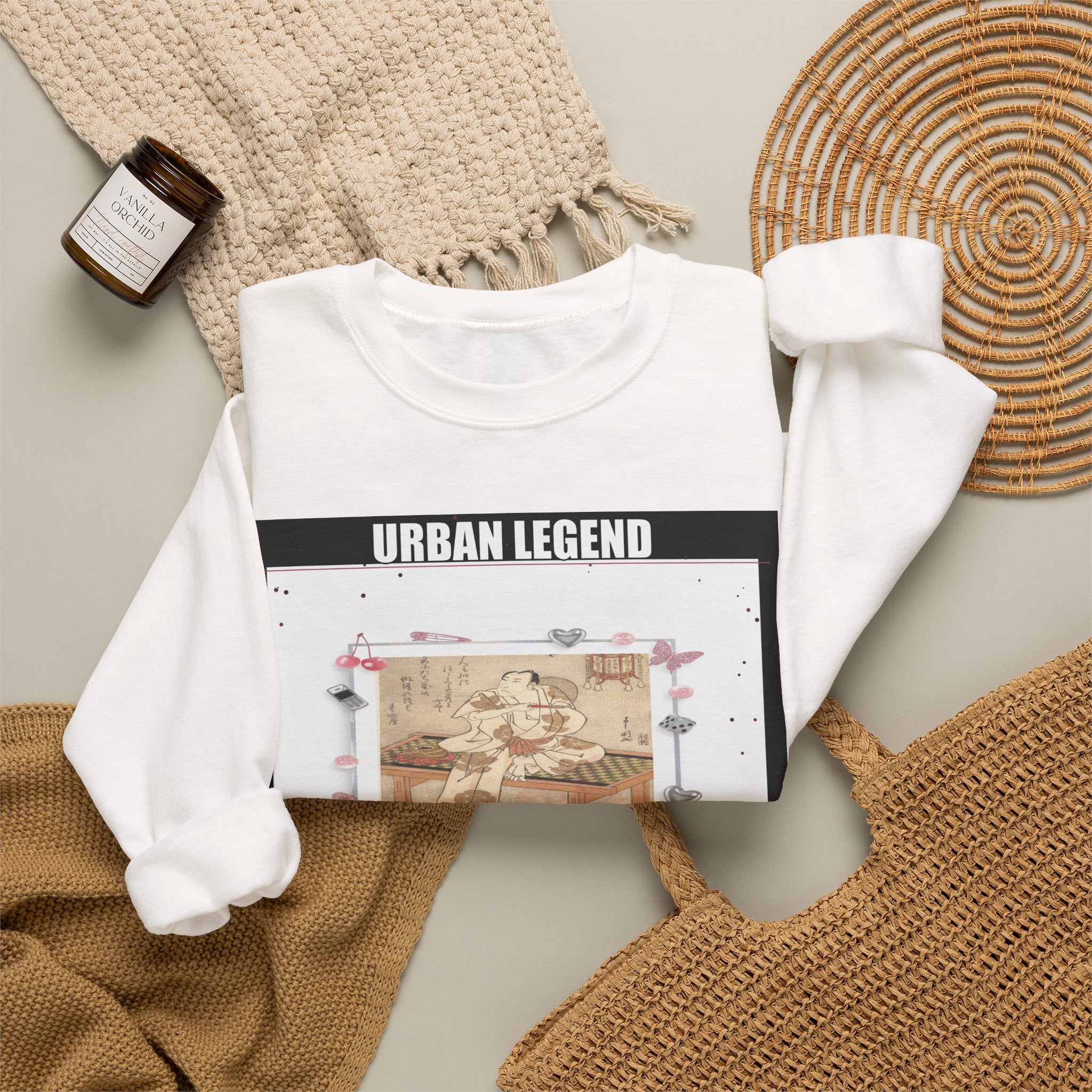 Clothing Collage Graphic crewneck sweatshirt — product view 5