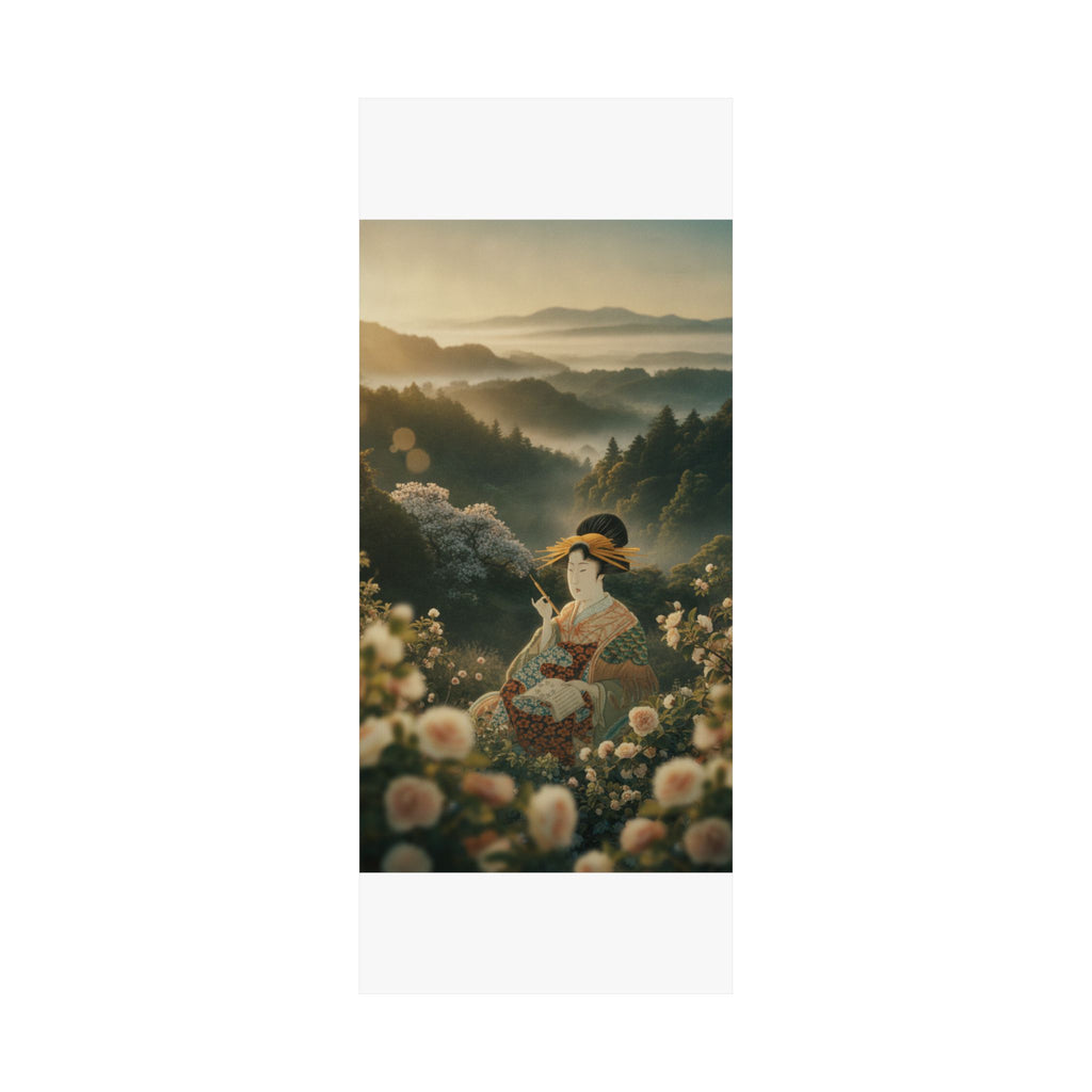 Scenic Nature — Courtesan With Book And Hair-Pin — Matte Poster