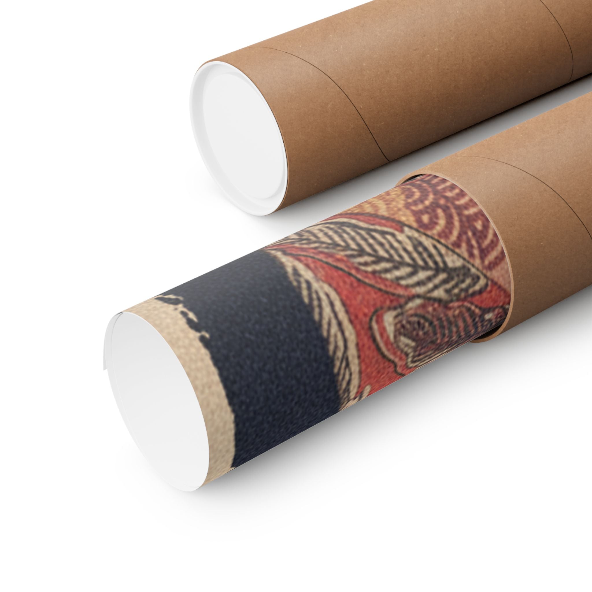 Japanese Street — Courtesan With Branch Of Seri — Matte Poster