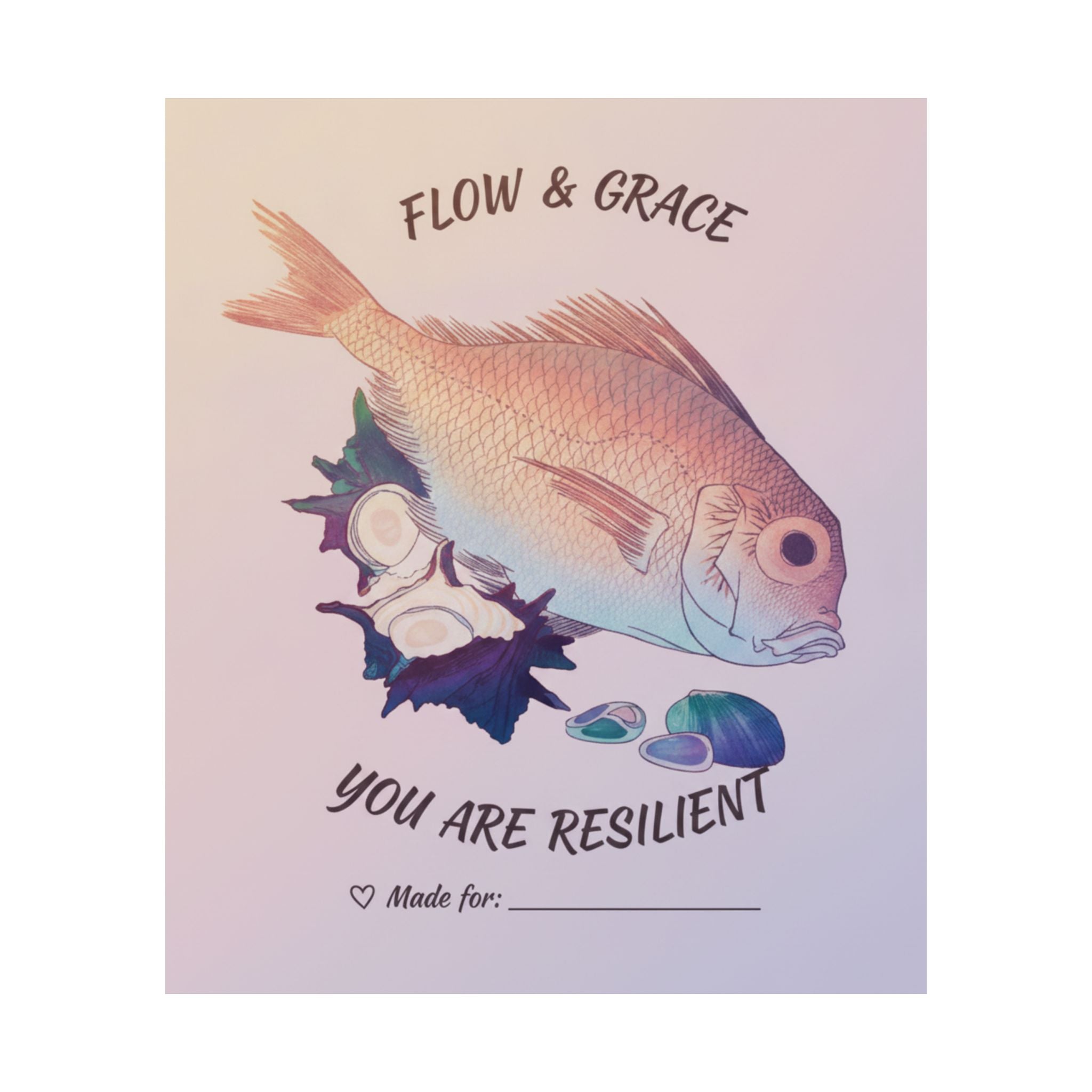 Affirmation — Tai Fish And Top-Shells — Matte Poster