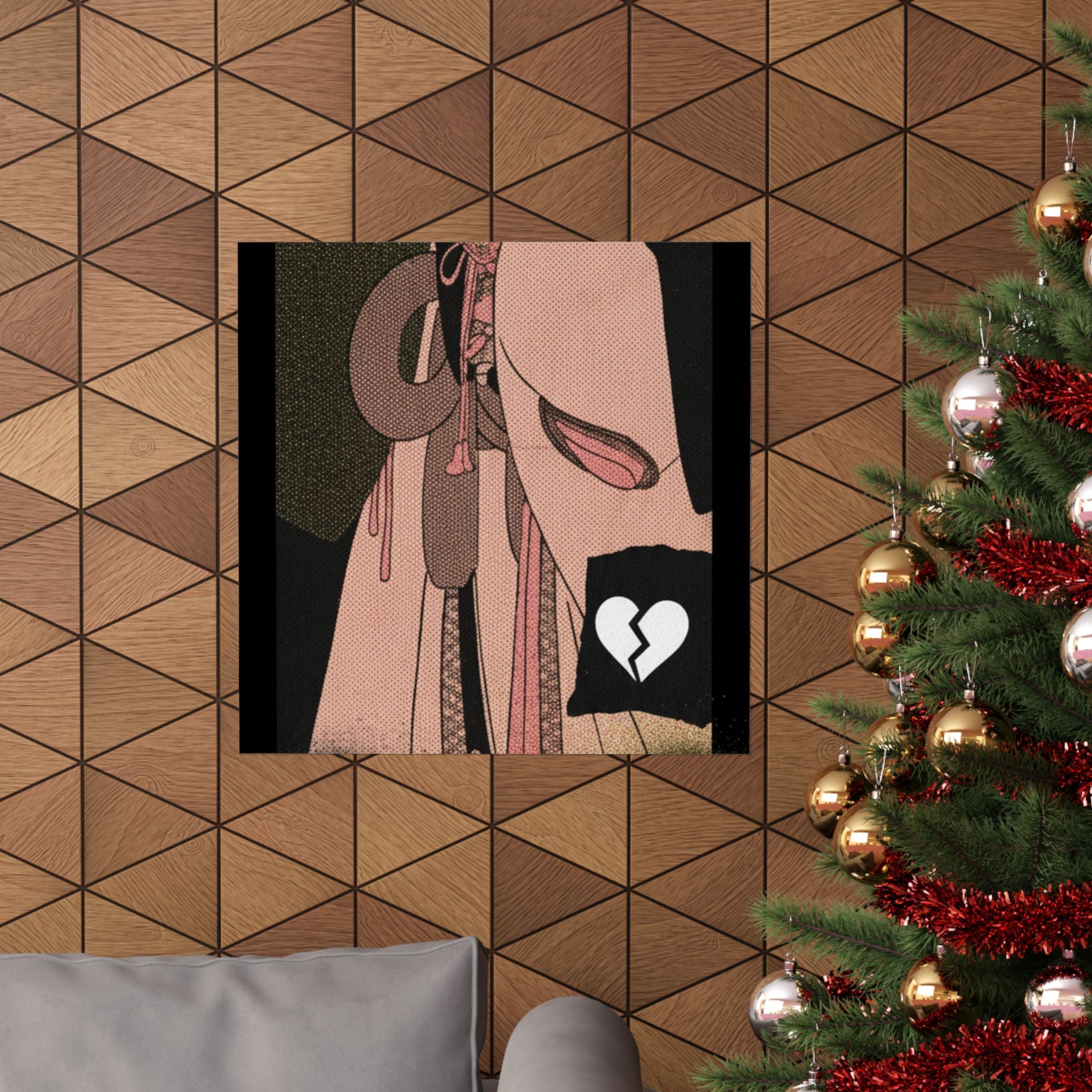 Streetwear Collage — A Girl As A Komuso — Matte Poster