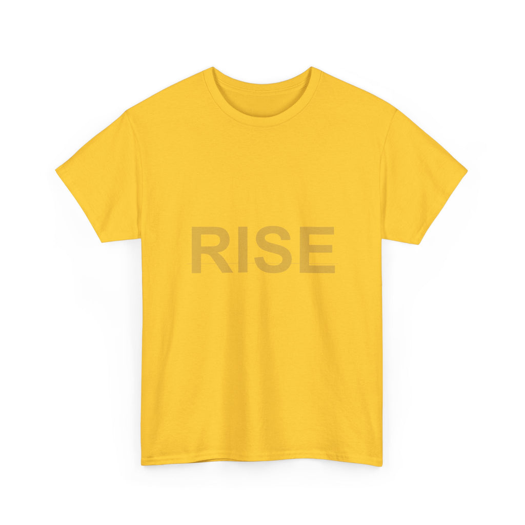 RISE Bold Gold Minimal Typography Graphic Tee
