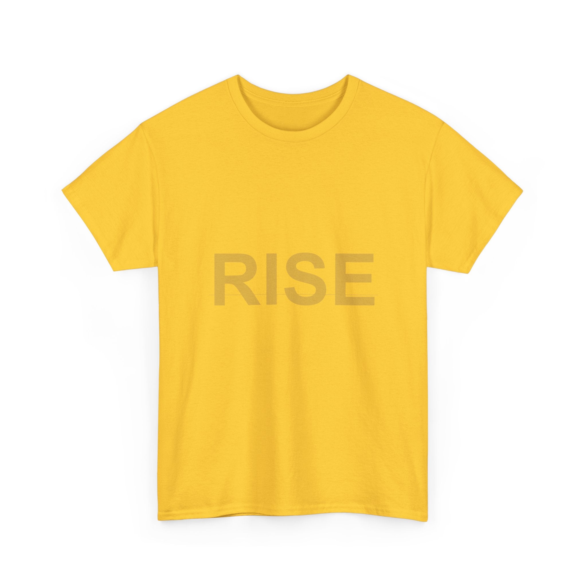RISE Bold Gold Minimal Typography Graphic Tee