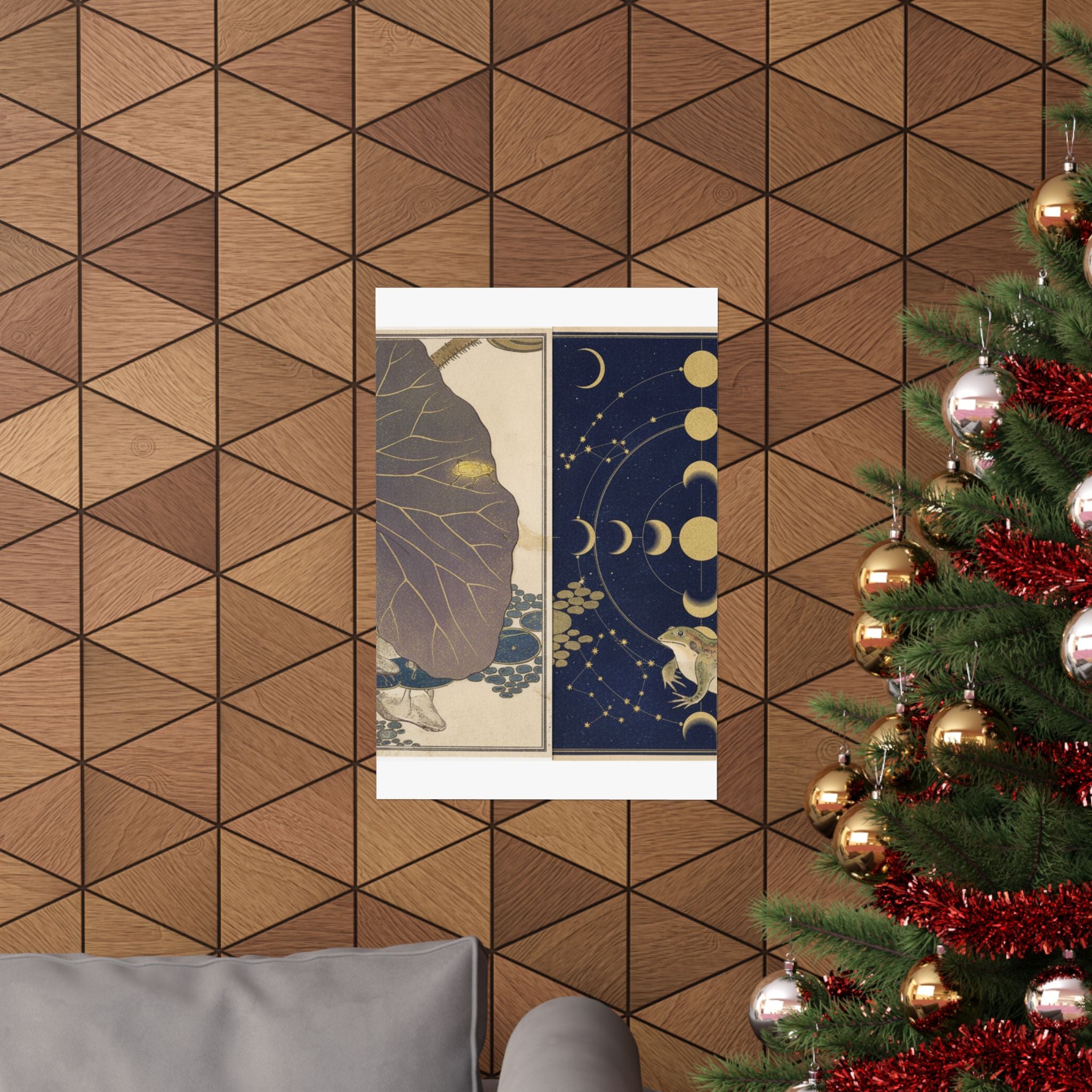 Celestial — Frog (Kaeru); Gold Beetle (Kogane Mushi), From The Picture Book Of Crawling Crea — Matte Poster