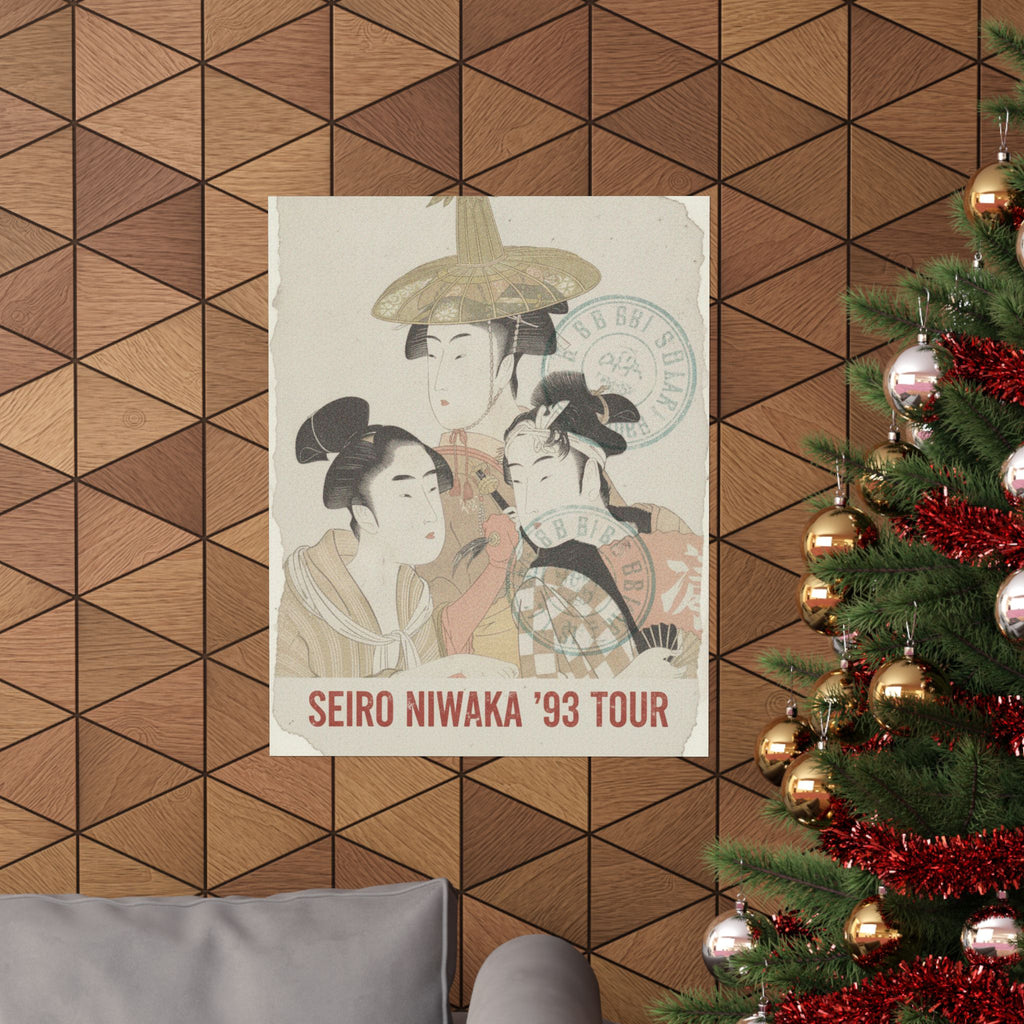 Vintage Bootleg — Seiro Niwaka Onna Geisha No Bu Tojin Shishi Sumo — Matte Poster
